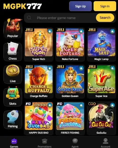 MGPK777 Login