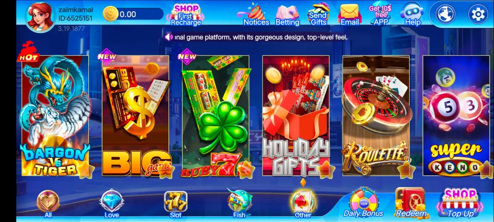 Happy Sky 777 Casino Real Earning App in USA